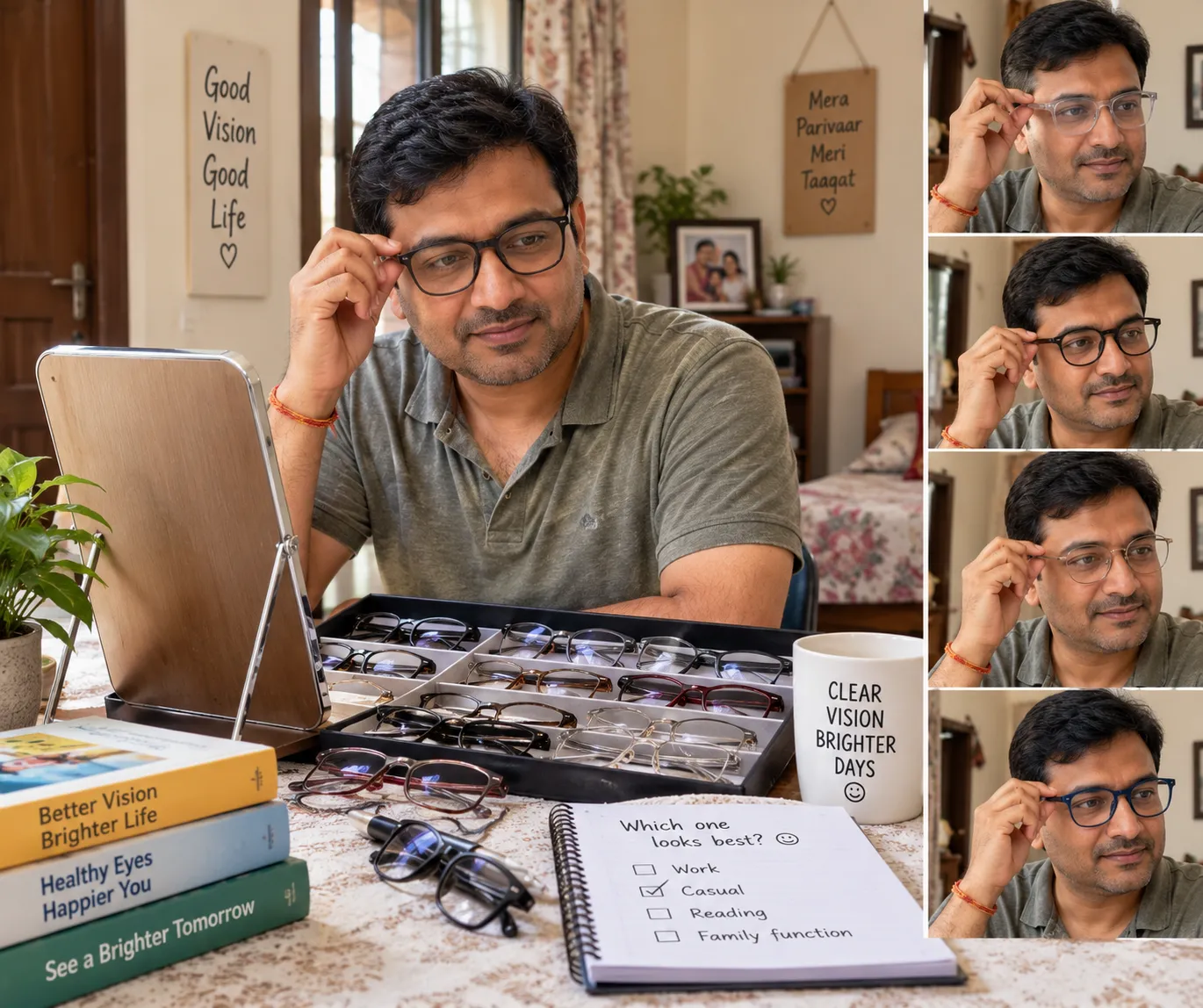 Home Frame Collection Service - Try Optical Frames At Home with EYES DAYS